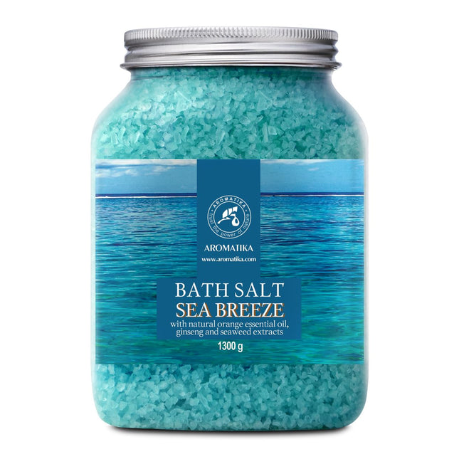 Bath Sea Salt 46 Oz - Sea Breeze Salt - Natural Bath Sea Salts - Best for Good Sleep - Relaxing - Calming - Body Care - 