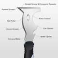 Mister Rui Putty Knife Scraper Tool-Paint Scraper, Floor Scraper for Home Improvement DIY Projects Taping Knives 1 pc