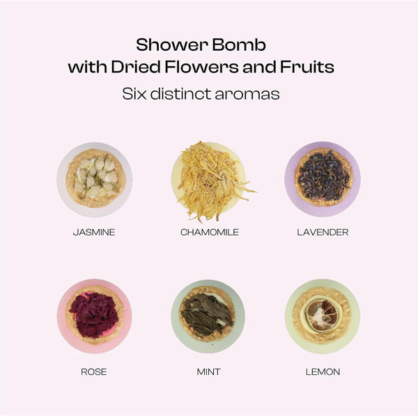 Bath Bombs Gift Sets, 6 Fizzies Luxury Large Size with Real Flowers and Natural Organic Essential Oil, Self Care Gifts for Women, Mon, Daughter,