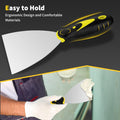 Putty Knife, 4Pcs Spackle Knife Set (2, 3, 4, 5 In), Stainless Steel Paint Scraper, Taping Knife Tool for Repairing Drywall, Removing Wallpaper,