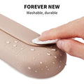 Silicone Makeup Brush Holder Travel Cosmetic Bag：Soft Portable Cosmetic Face Brushes Holder with Upgrade Anti-Fall Out Magnetic Closure, Large