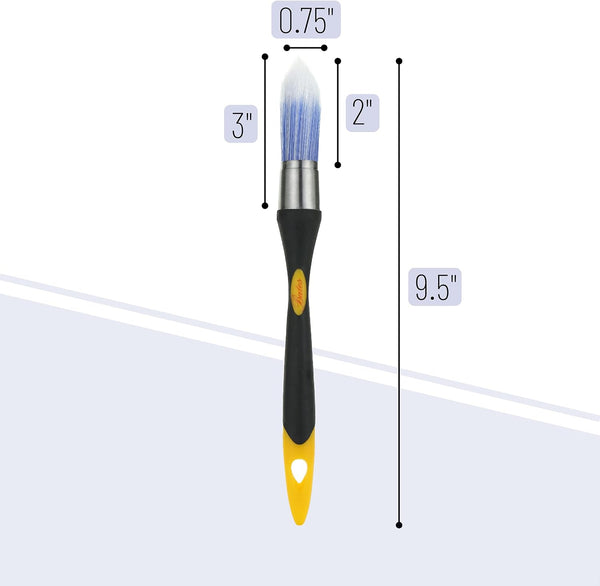 Bates Trim Brush, 0.75 Inch Edge Painting Tool, Trimmer Edger