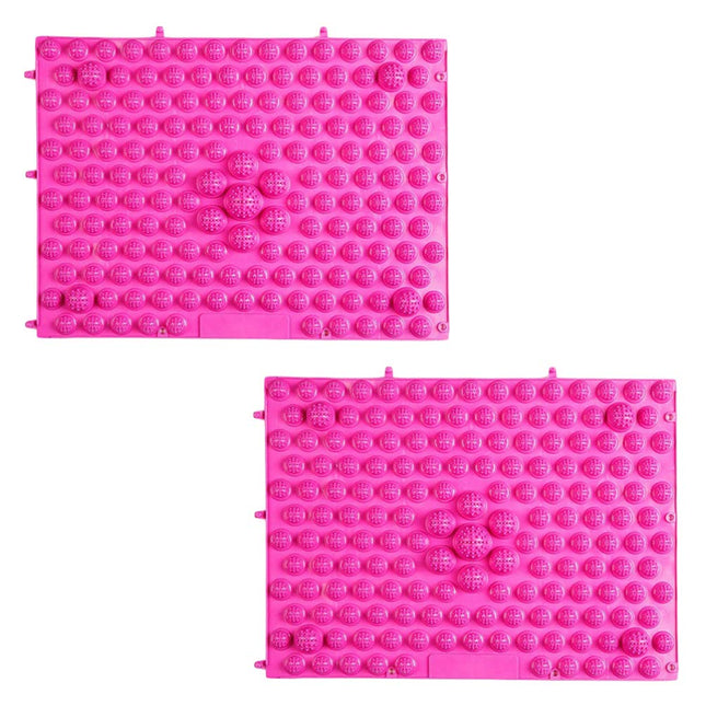 2Pcs Foot Massage Mat Acupressure Reflexology Pad for Heel Arch and Toe Relief Durable Foot Massager Tool for Home Offic