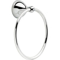 Delta Foundations (1-Pack) Hand Towel Holder Polished Chrome Towel Racks for Bathroom Wall round Towel Ring Holder for Bath Towel Hanger for