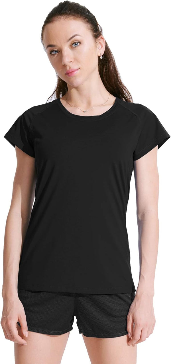 CADMUS Women'S Workout Shirts for Running Yoga Tee Shirts Dry Fit Pack of 3