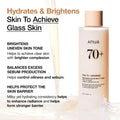 ANUA Rice 70 Glow Milky Toner, for Glass Skin, Rice Water, Niacinamide, Ceramides, Panthenol, Fragrance-Free, Non Comedogenic, Fungal Acne Safe,