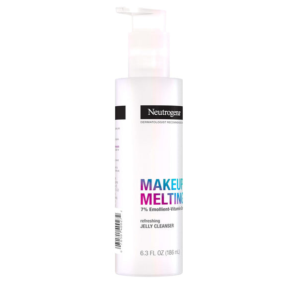 Neutrogena Makeup Melting Refreshing Jelly Cleanser, 7% Emollient-Vitamin Complex, Gentle Face & Eye Makeup Remover to Melt Stubborn Makeup,