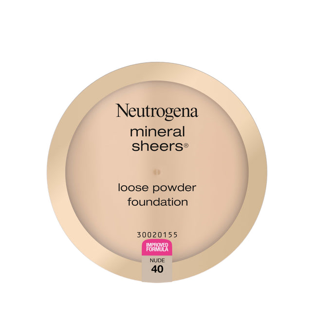 Neutrogena Mineral Sheers Lightweight Loose Powder Makeup Foundation with Vitamins A, C, & E, Sheer to Medium Buildable 