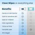 Clean Skin Club XL Premium Face Wipes, 40% Larger than Normal Wipes, Extra Moist Makeup Removing Towelettes, 30 Count, Facial Cleansing Cloth,