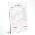 CARDAMONOLY Habit Tracker Notepad - 50 Page Tear off Planning Pad - 6 X 9 - High Performance Planner - Chore Chart for Adults - Weekly Planner