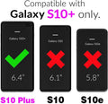 Asuwish Phone Case for Samsung Galaxy S10 plus Wallet Cover with RFID Blocking Credit Card Holder Wrist Crossbody Strap Lanyard Stand Cell