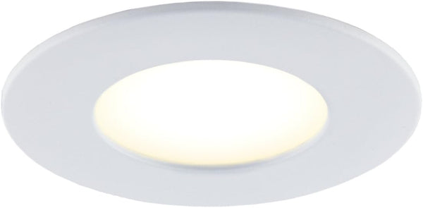 BAZZ Smart Home 4-in Wi-Fi RGB Tunable Slim Disk LED Recessed Fixture Kit-White 1 Count (Pack of 1)