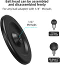 FANAUE Cell Phone Holder Base with 1" Ball Head Magnetic Car Phone Mount Stand Compatible with RAM Mount B Size 1 Inch, Can Be Mounted on Car