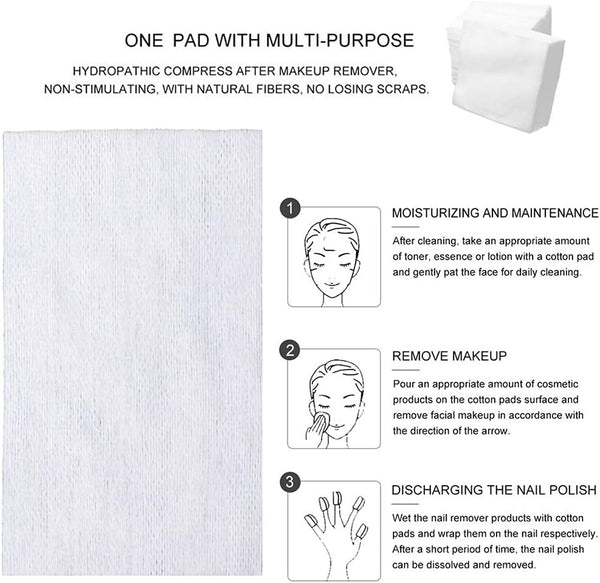 300 Pieces Disposable Esthetic Wipe Non-Woven Facial Cleansing Soft Salon and Spa Essentials,Lint-Free for Makeup Remove,2"X 2