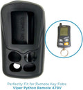 Keyless2Go Replacement for New Silicone Cover Protective Case for Viper Python Remote 479V- Black