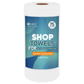 Orighty Microfiber Cleaning Cloths, 75 Sheets Shop Towels, Reusable Paper Towels Shop Rags, Washable Microfiber Towel Roll Cleaning Rags for Cars,