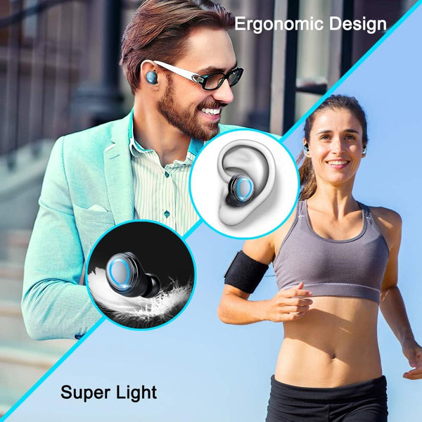 Motast Wireless Earbuds, Bluetooth 5.3 Earbuds 140H Playtime Headphones HD Stereo Noise Cancelling Earphones in Ear with Mic, USB-C Charging Case,