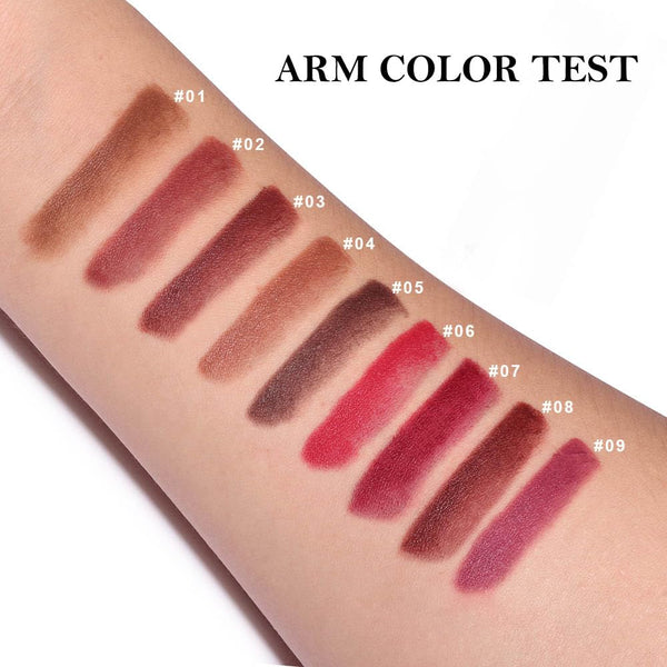 Maroon Gradient Matte Lipstick Crayon Lip Liner Pencil, Flawless Contour Gradual Ombre Effect Lip Pencil, for Women Long Lasting Waterproof Smudge