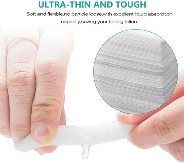 300 Pieces Disposable Esthetic Wipe Non-Woven Facial Cleansing Soft Salon and Spa Essentials,Lint-Free for Makeup Remove,2"X 2