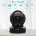 Wansview Security Camera Indoor, 360 Degree Wifi Home Security Cameras for Pet/Dog/Nanny, 2 Way Audio Night Vision, Works with Alexa, with TF Card