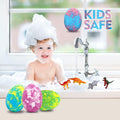 Easter Bath Bombs for Kids with Surprise Toys inside - Perfect Basket Stuffers, 12Pcs Dino Egg Bath Bombs Gift Set, Gentle and Kids Safe Bubble