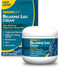 Magnilife Relaxing Leg Cream, Deep Penetrating Topical for Pain and Restless Leg Syndrome Relief, Naturally Soothe Cramping, Discomfort, and