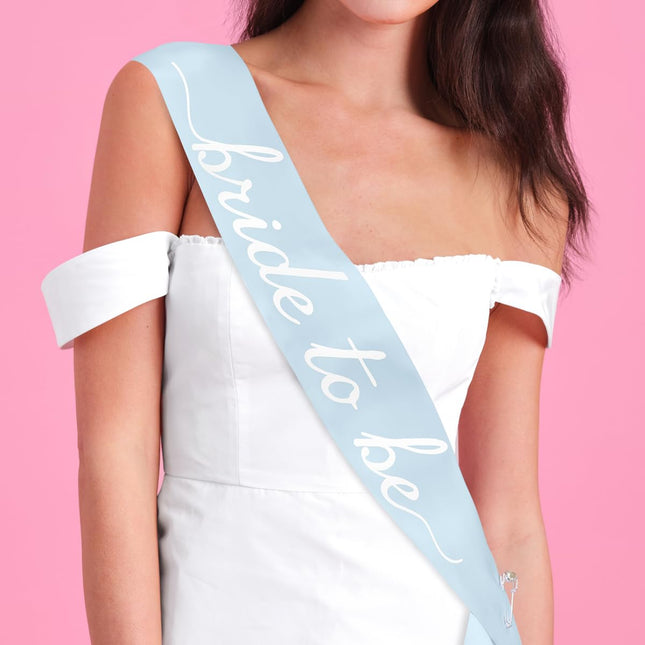 Xo, Fetti Blue Bride to Be Sash | Bachelorette Something Blue, Bridal Shower Accessory, Bach Party Decorations, Bridesma