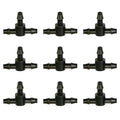 50 Pcs Drip Irrigation Universal Connector 1/4 Inch Barbed Tee Tubing
