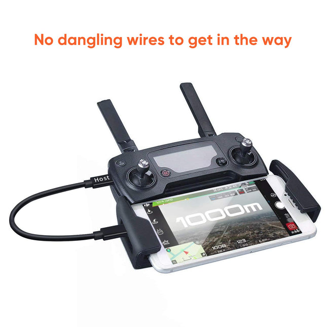 Cablecreation Short Micro USB to Micro USB OTG Cable 8Inch, Works for DJI Spark Mavic, PS4, Owlet, Android Phone Tablet,