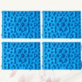 Reflexology Foot Mat Acupressure Pad Relief for Feet 4Pcs Foot Massage Plate Blood Circulation TPE Material