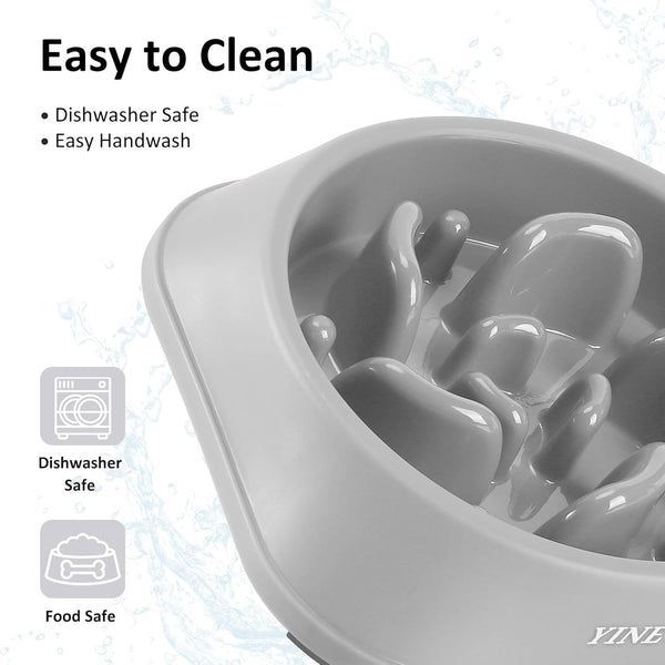 2PCS Slow Feeder Dog Bowls, Pet Supplies That Slow down Eating, Pet Food Bowls, Maze Dog Puzzle Feeder for Medium Breed