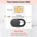 Webcam Cover (3 Pack), 0.03 inch Ultra Thin Laptop Camera Cover Slide for iPhone iPad MacBook Pro Computer iMac Cell Phone PC Accessories Camera