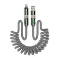 4-In-1 Coiled Universal USB Charging Cable -MAX 240W Fast Charging/Charger Cord with Multi USB Port for Iphone 16/15 14 13 Ipad Samsung Galaxy