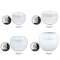 Beauticom 10G/10ML Frosted Container Jars with Inner Liner for Scrubs, Oils, Salves, Creams, Lotions, Makeup Cosmetics, Nail Accessories, Beauty