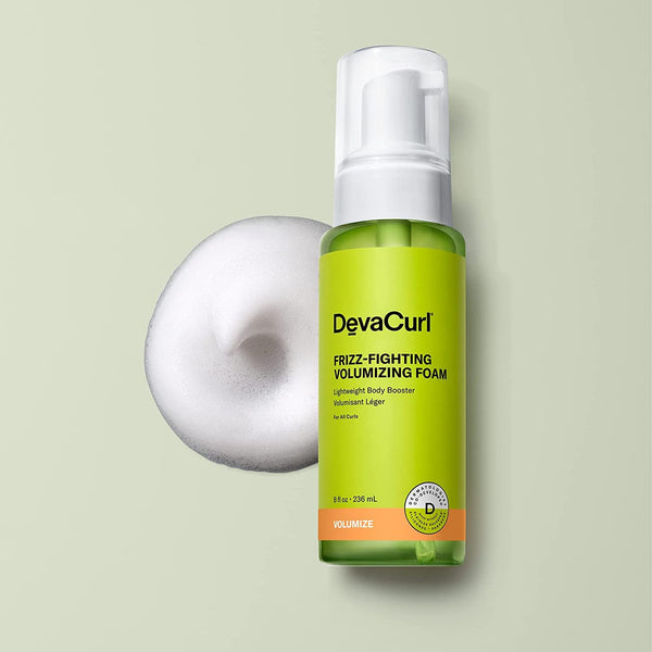 Devacurl Frizz-Fighting Volumizing Foam Lightweight Body Booster | Adds Volume and Fullness | up to 48 Hours Humidty Resistance | All Waves,