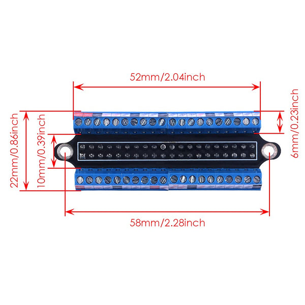 Geeekpi Micro GPIO Terminal Block Breakout Board Module for Raspberry Pi, GPIO Expansion Board Micro Connector for Raspberry Pi 4B/3B+/3B/2B/Pi