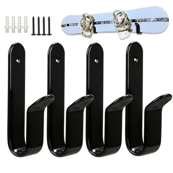 Snowboard Wall Mount Clips, Horizontal Skateboard Wall Mount?Snowboard Display Stand for Room, Garage