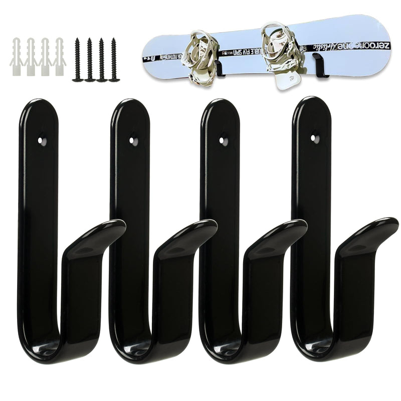 Snowboard Wall Mount Clips, Horizontal Skateboard Wall Mount?Snowboard Display Stand for Room, Garage
