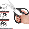 Kitchen Shears, Ibayam Kitchen Scissors All Purpose Heavy Duty Meat Poultry Shears, Dishwasher Safe Food Cooking Stainless Steel Utility Scissors,