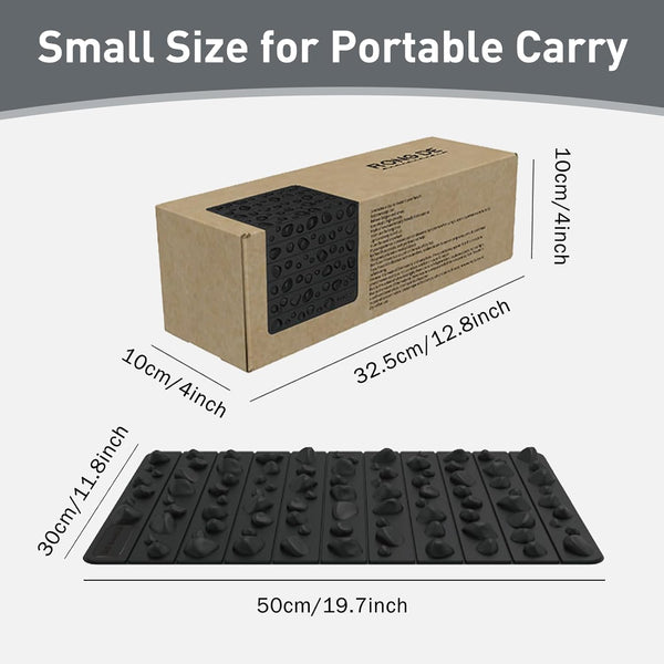 Portable Feet Acupressure Mat, Foldable Foot Massager Mat, Pressure Point Massage Pad, anti Fatigue Office Standing Desk Mat, Stand up Pad,