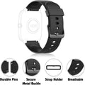 ZURURU Soft Silicone Smart Watch Replacement Bands Straps 19Mm for Veryfitpro ID205L Fitness Watch Black