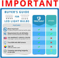 Great Eagle GU24 Led Bulb - A19 Shape, 9W (60W Equivalent), Dimmable, 5000K Daylight, UL Listed, Twist-In Light Bulb, 2 Prong Light Bulbs (4-Pack)