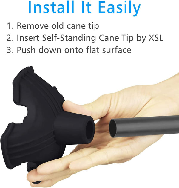 Quad Base Replacement Walking Cane Tips