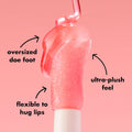 E.L.F. Glow Reviver Lip Oil, Nourishing Tinted Lip Oil for a High-Shine Finish, Infused with Jojoba Oil, Vegan & Cruelty-Free, Hot as Fudge