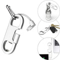 Iphone Charge Lightning Cable + Keychain + Bottle Opener + Aluminum Carabiner,Portable Multifunction Keychain Bottle Opener USB Charging Cord