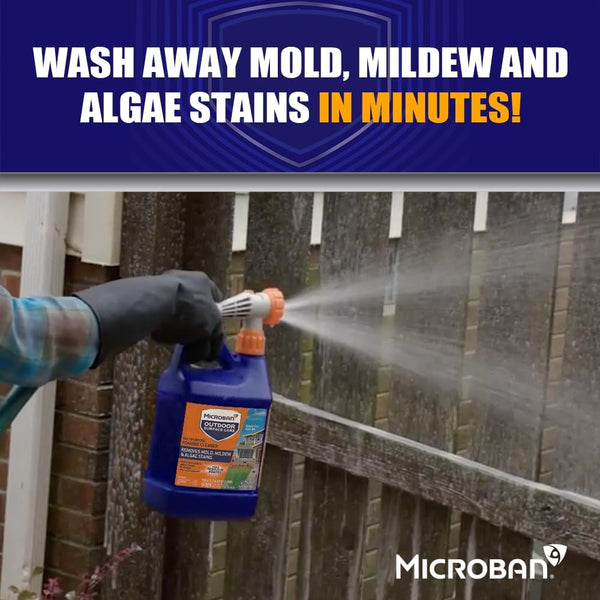 Microban Outdoor Surface Care Multi-Purpose Foaming Cleaner 64 Fl Oz (Pack of 1)