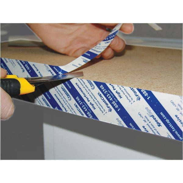 Fastcap Peel and Stick Speedtape Double Sided Adhesive Tape for Edge Banding - Wood Working Tools for Home Repair and Home Improvement - 1" X 50