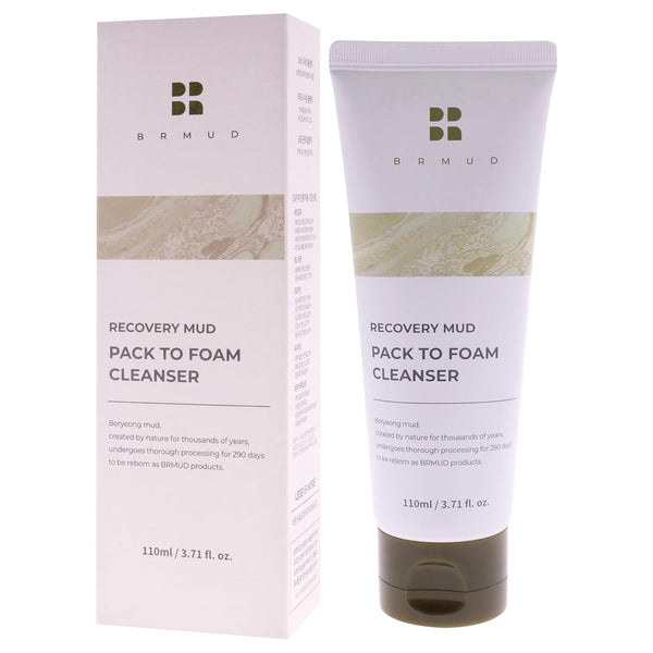 Recovery Mud Pack to Foam Facial Cleanser for Sebum Control and Makeup Cleansing 110Ml (3.72 Fl.Oz.) - 2-In-1 Foaming Cleanser for Pore Reduction,
