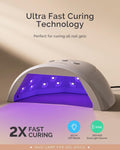 Melodysusie UV Nail Lamp, Plus30F UV Light for Gel Nails LED Nail Dryer with 3 Timer, Smart Sensor, LCD Display Fast Curing Gel Nail Polish Nail