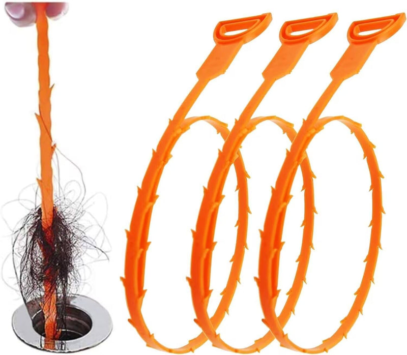 Forlivese Drain Snake, Drain Clog Remover,Hair Snake Tool Drain Opener,Sink Snake for Sewer Kitchen Sink Bathroom Tub Toilet Clogged Drains Relief